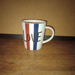 Ellen Degeneres ED Mug LOVE London Red Blue White Royal Doulton 16oz Porcelain